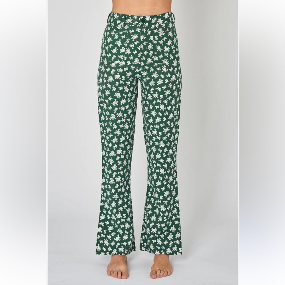 Rollas Women’s Elderflower Bootcut Pant - Pine Size Small